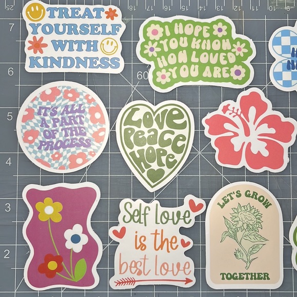 Bundle of 10 stickers self help self love motivational positivity sticker bundle - Picture 2 of 3